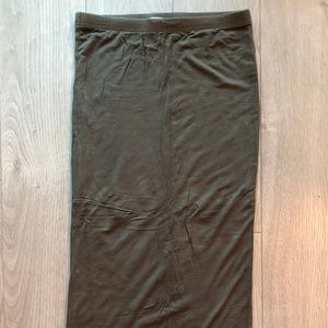 Leith Olive Green Cotton Bodycon Tank Dress Skirt